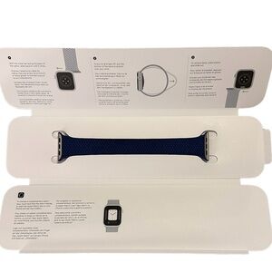 Apple Watch 44mm Atlantic Blue Braided Solo Loop Size 11